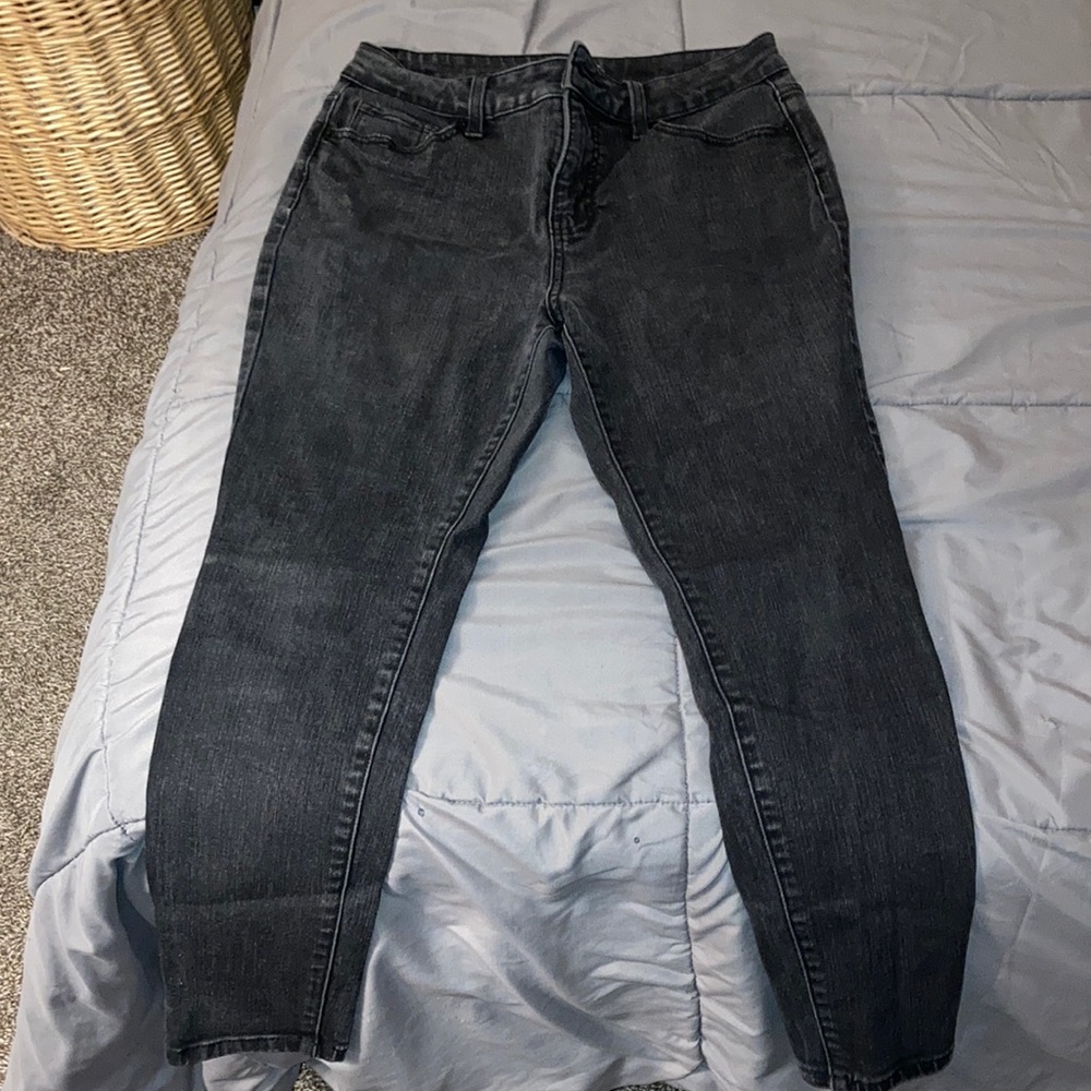 High rise skinny jeans